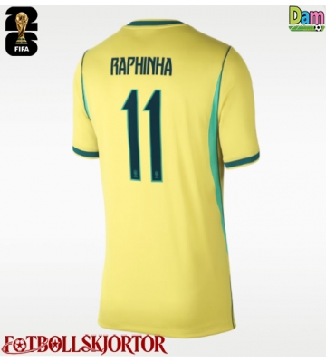 Brasilien Raphinha Belloli #11 Hemmatröja Dam VM 2026 Kortärmad